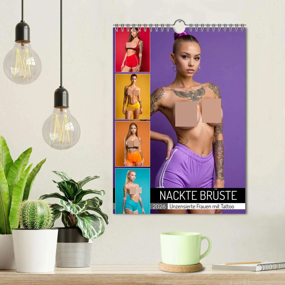 Bild: 9783516627343 | NACKTE BRÜSTE - Unzensierte Frauen mit Tattoo (Wandkalender 2026...