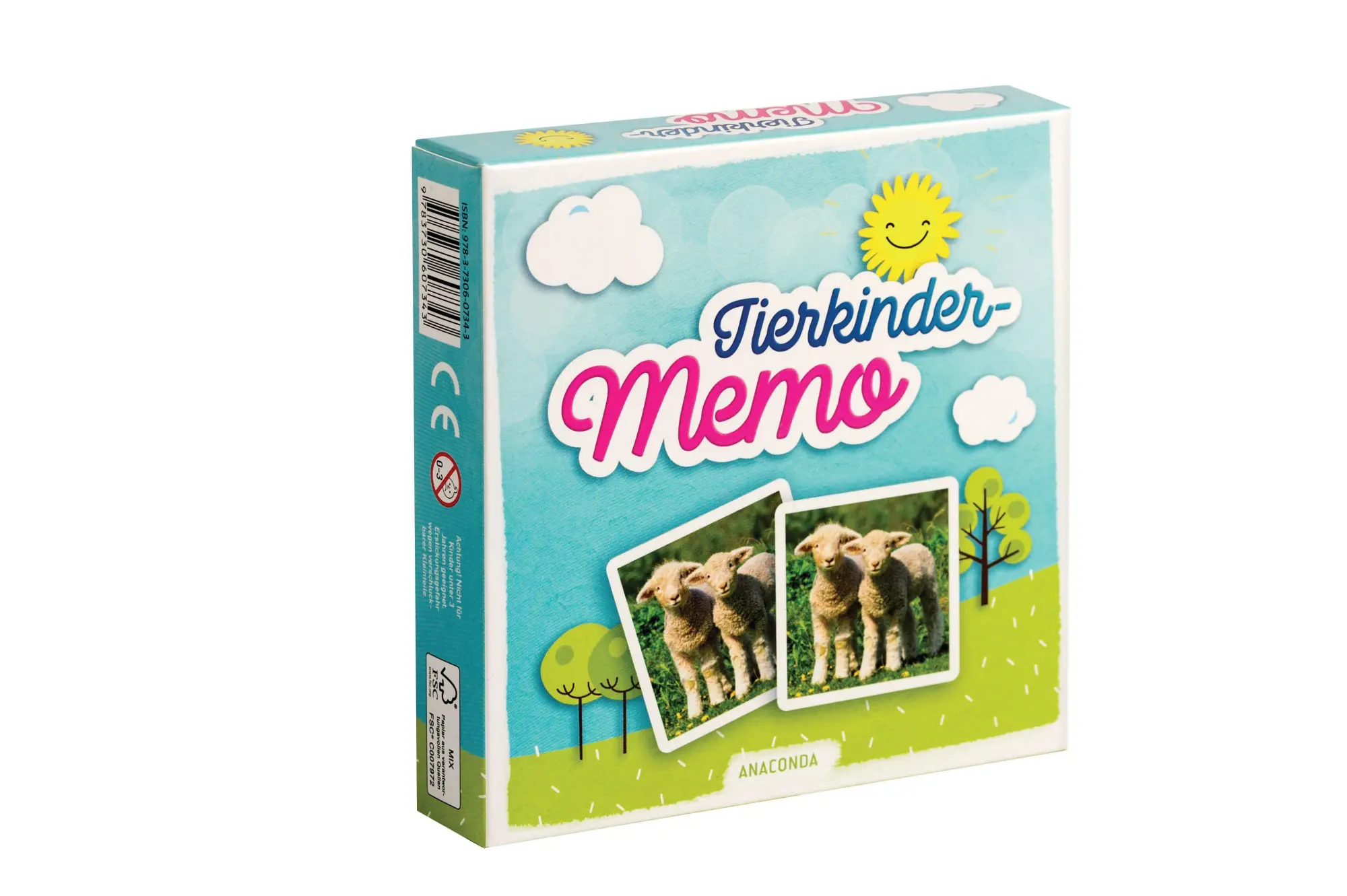 Cover: 9783730607343 | Tierkinder-Memo | 40 Spielkarten im Spielkarton | Spiel | 40 S. | 2019