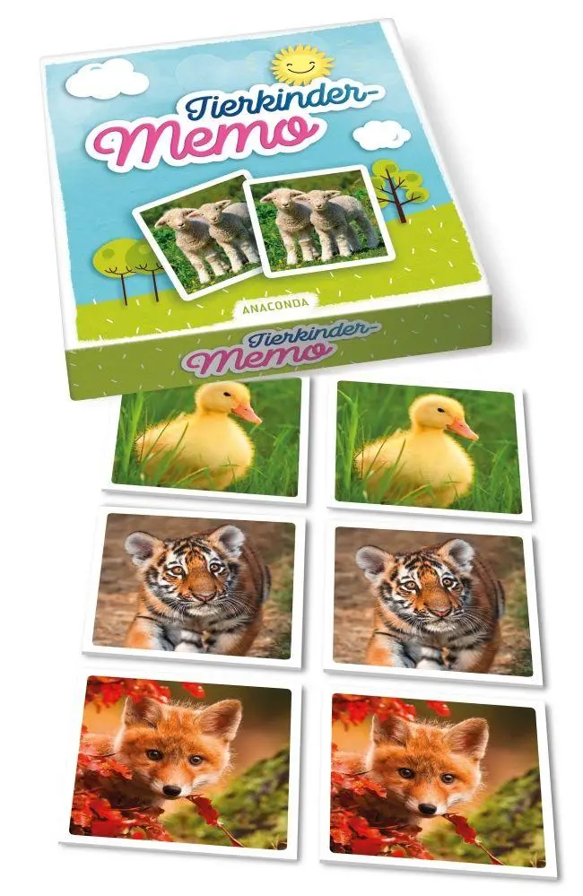 Bild: 9783730607343 | Tierkinder-Memo | 40 Spielkarten im Spielkarton | Spiel | 40 S. | 2019