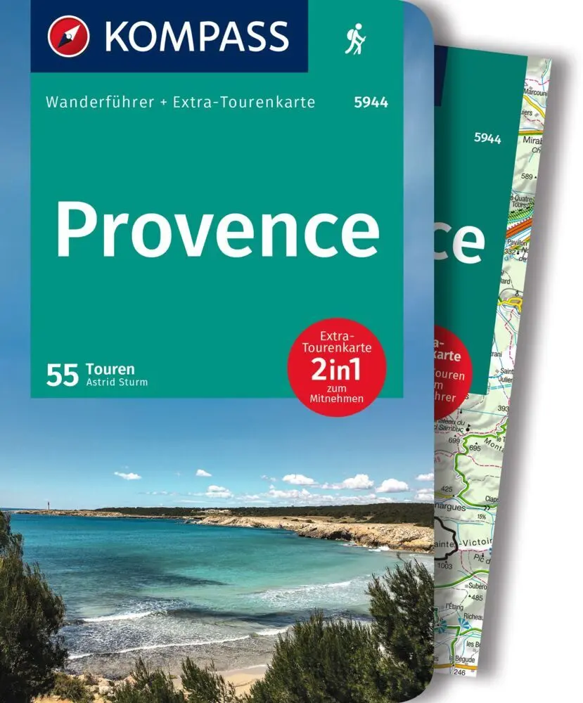 Cover: 9783991217343 | KOMPASS Wanderführer Provence, 55 Touren mit Extra-Tourenkarte | Sturm