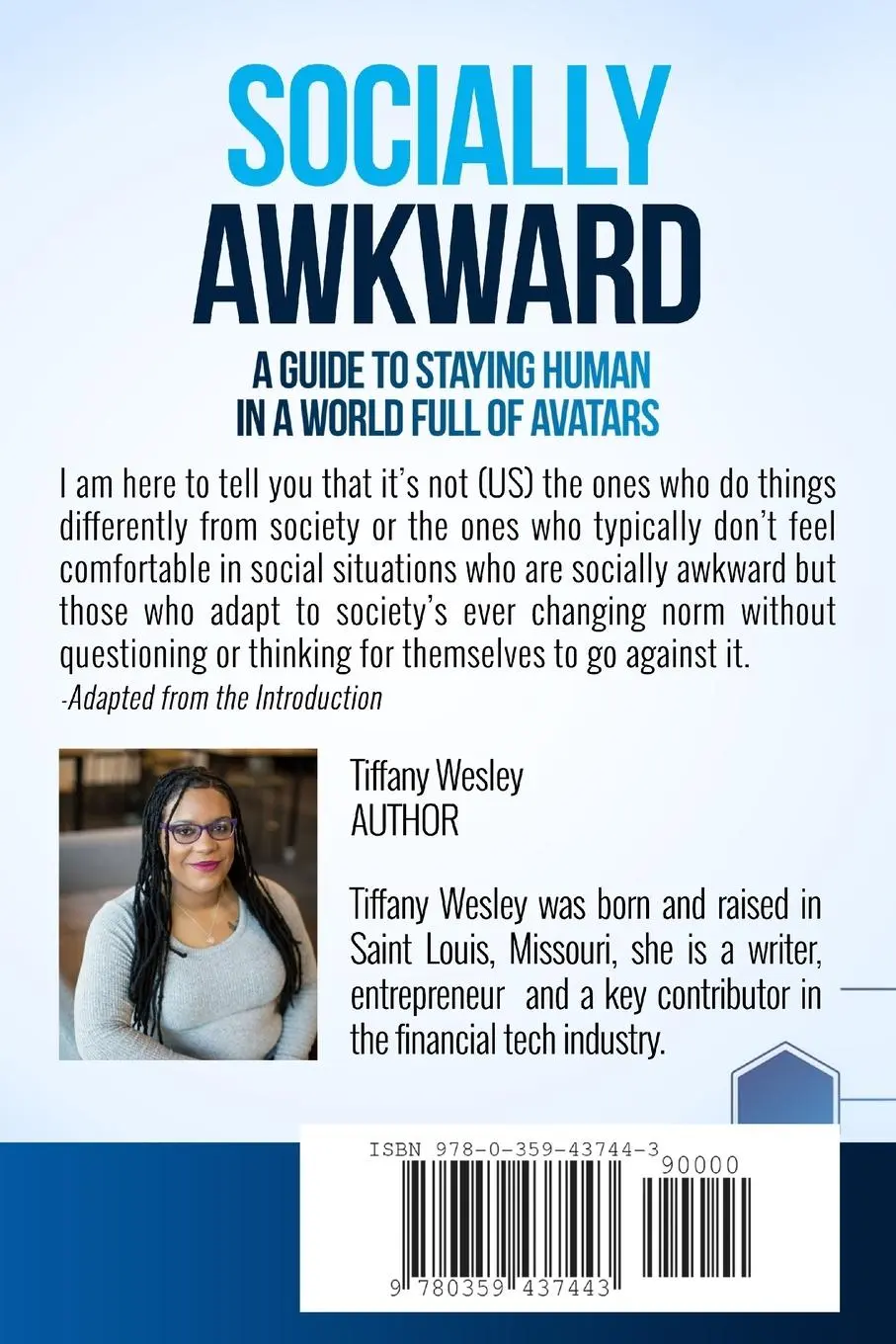 Rückseite: 9780359437443 | Socially Awkward | Tiffany Wesley | Taschenbuch | Englisch | 2019