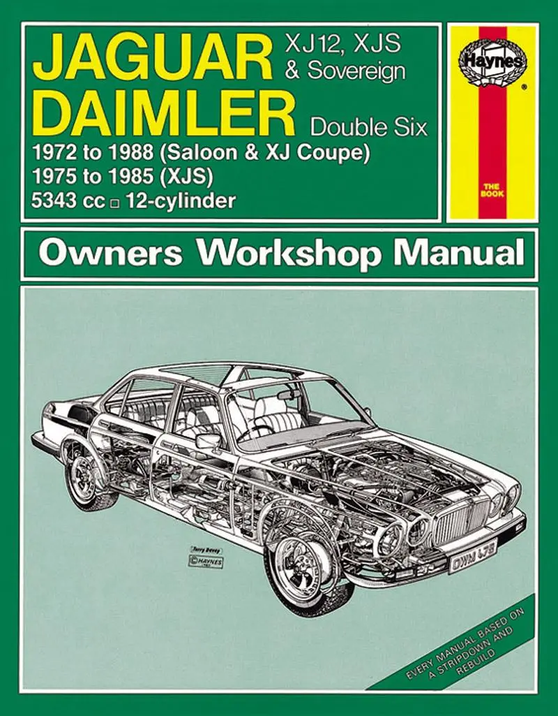 Cover: 9780857337443 | Jaguar XJ12, XJS &amp; Sovereign; Daimler Double Six (72 - 88) Haynes...
