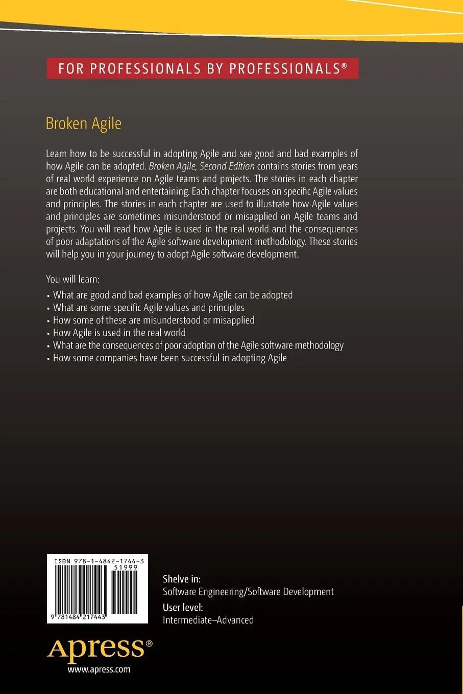 Rückseite: 9781484217443 | Broken Agile | Second Edition | Tim J. Brizard | Taschenbuch | ix