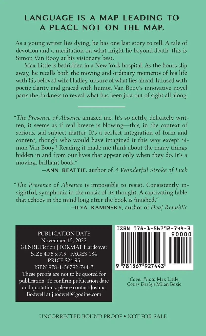 Rückseite: 9781567927443 | The Presence of Absence | Simon Van Booy | Taschenbuch | Englisch