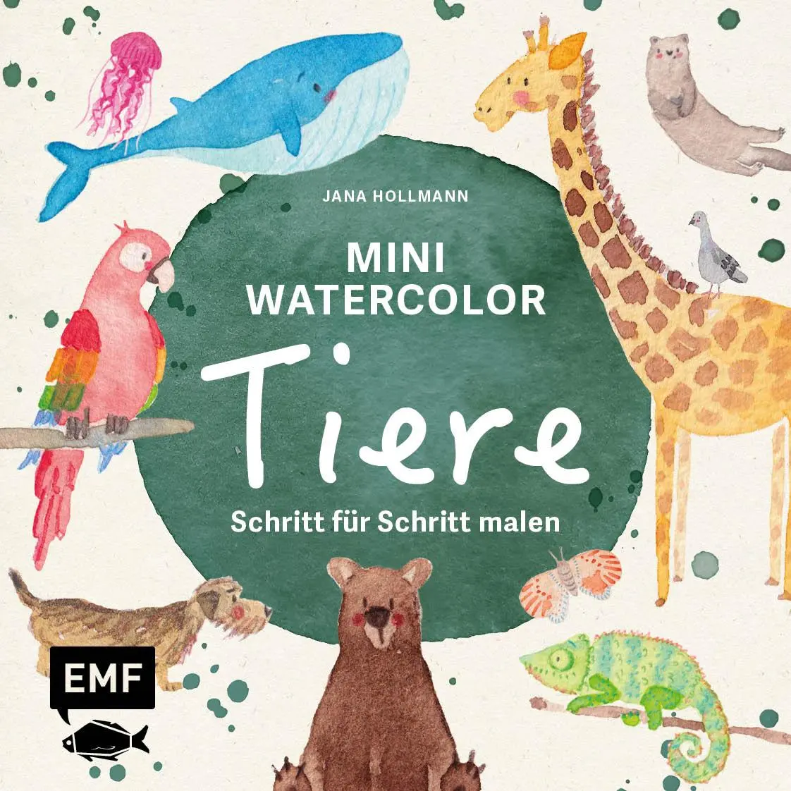 Cover: 9783745927443 | Mini Watercolor - Tiere | Jana Hollmann | Buch | 64 S. | Deutsch