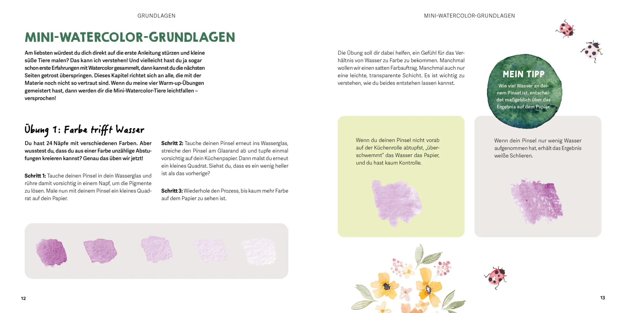 Bild: 9783745927443 | Mini Watercolor - Tiere | Jana Hollmann | Buch | 64 S. | Deutsch