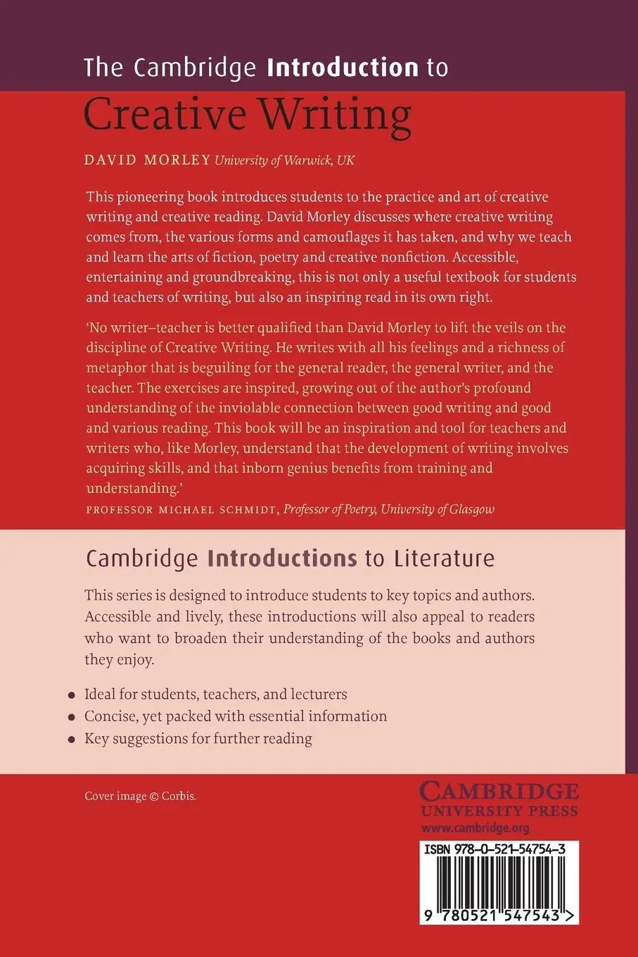 Rückseite: 9780521547543 | The Cambridge Introduction to Creative Writing | David Morley | Buch
