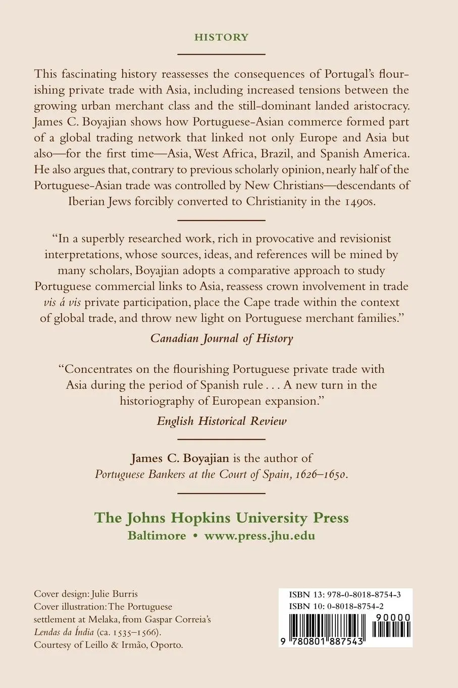 Rückseite: 9780801887543 | Portuguese Trade in Asia Under the Habsburgs, 1580-1640 | Boyajian