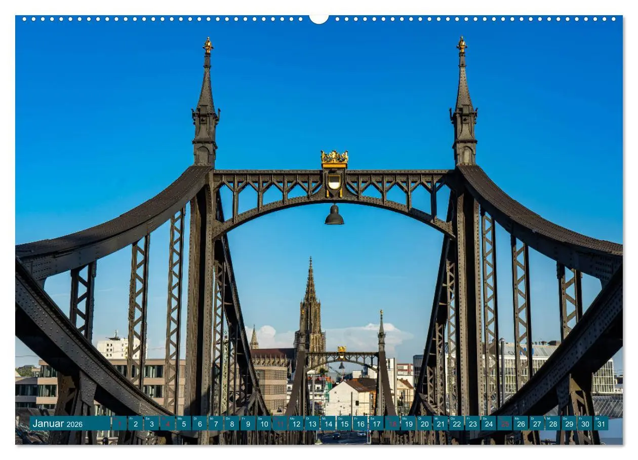 Bild: 9783457687543 | Quer durch Ulm (hochwertiger Premium Wandkalender 2026 DIN A2...