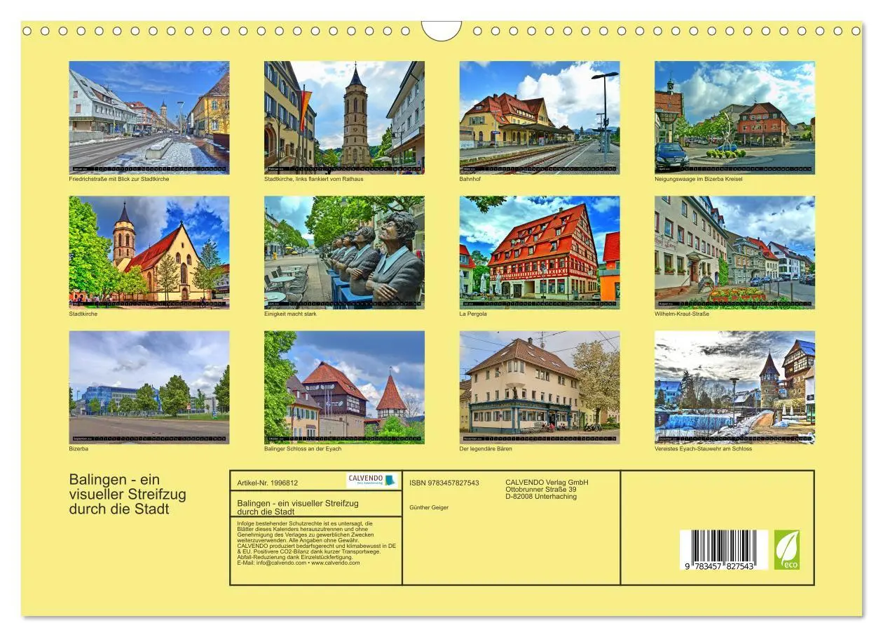 Bild: 9783457827543 | Balingen - ein visueller Streifzug durch die Stadt (Wandkalender...