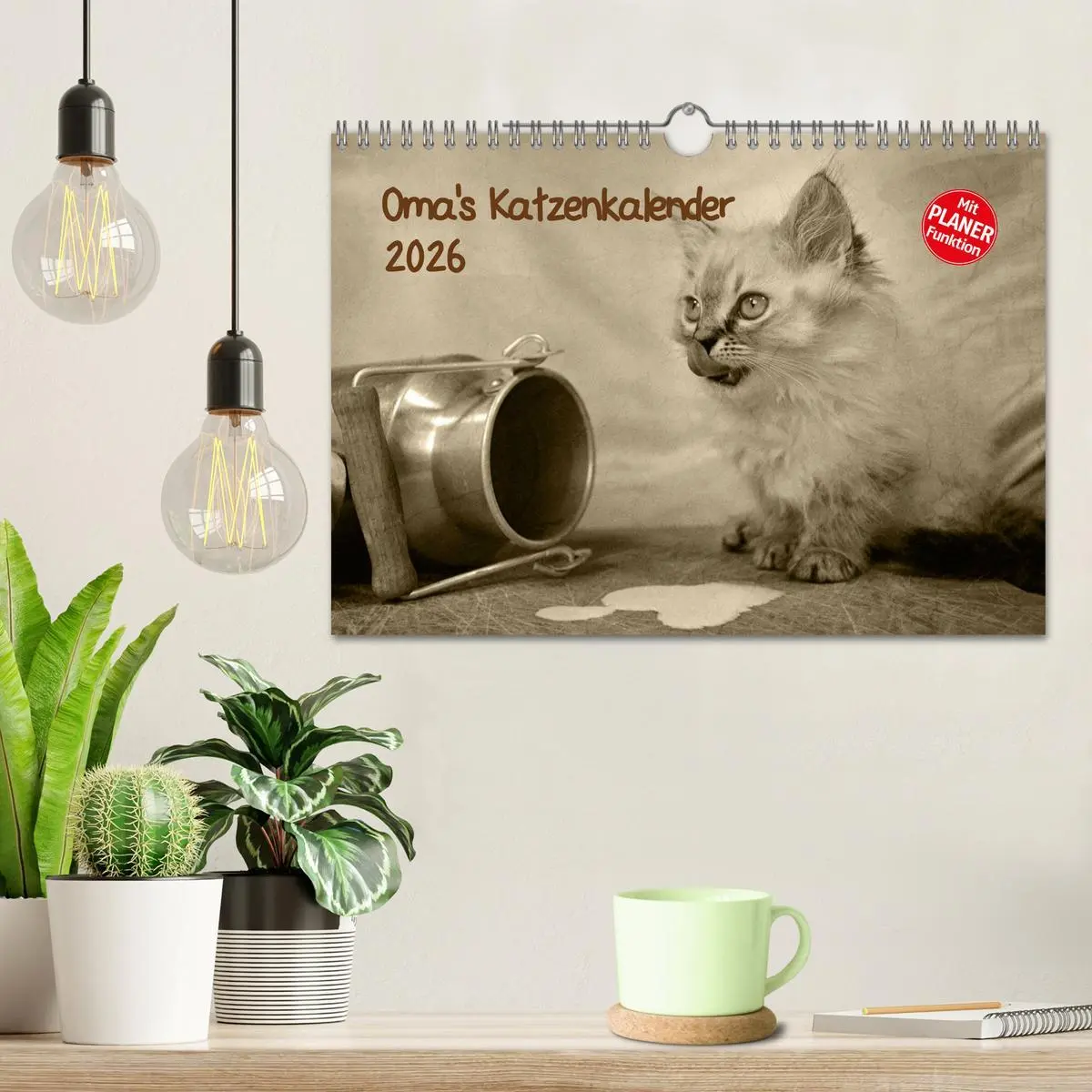 Bild: 9783457997543 | Oma's Katzenkalender 2026 (Wandkalender 2026 DIN A4 quer), CALVENDO...