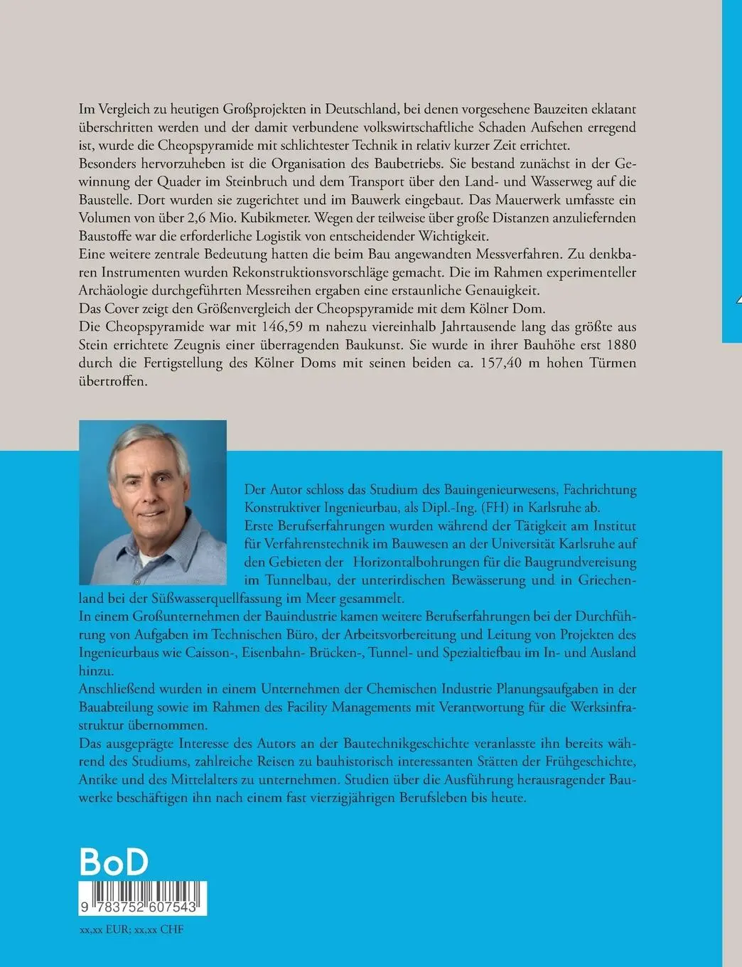 Rückseite: 9783752607543 | Die Baugeschichte der Cheopspyramide | Genialität in der Einfachheit