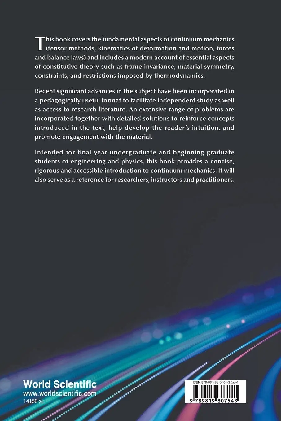Rückseite: 9789819807543 | PRINCIPLES OF CONTINUUM MECHANICS | Milad Shirani David J Steigmann