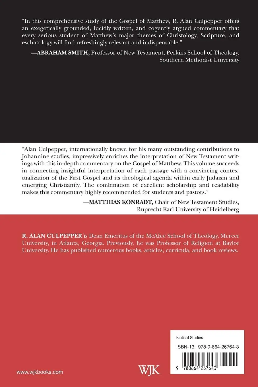 Rückseite: 9780664267643 | Matthew | R. Alan Culpepper | Taschenbuch | Kartoniert / Broschiert