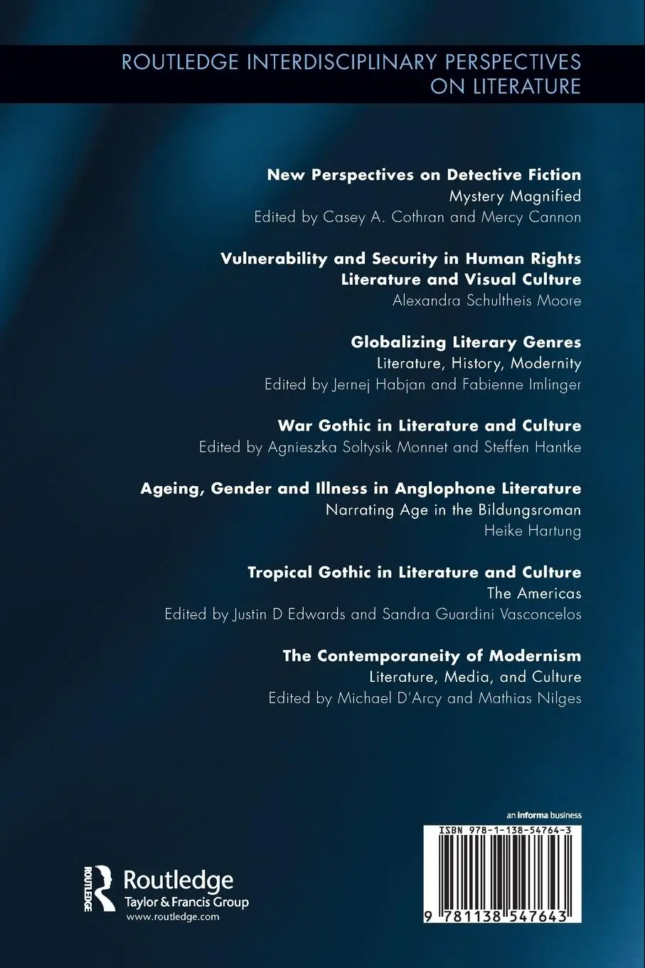 Rückseite: 9781138547643 | The Contemporaneity of Modernism | Literature, Media, Culture | Buch