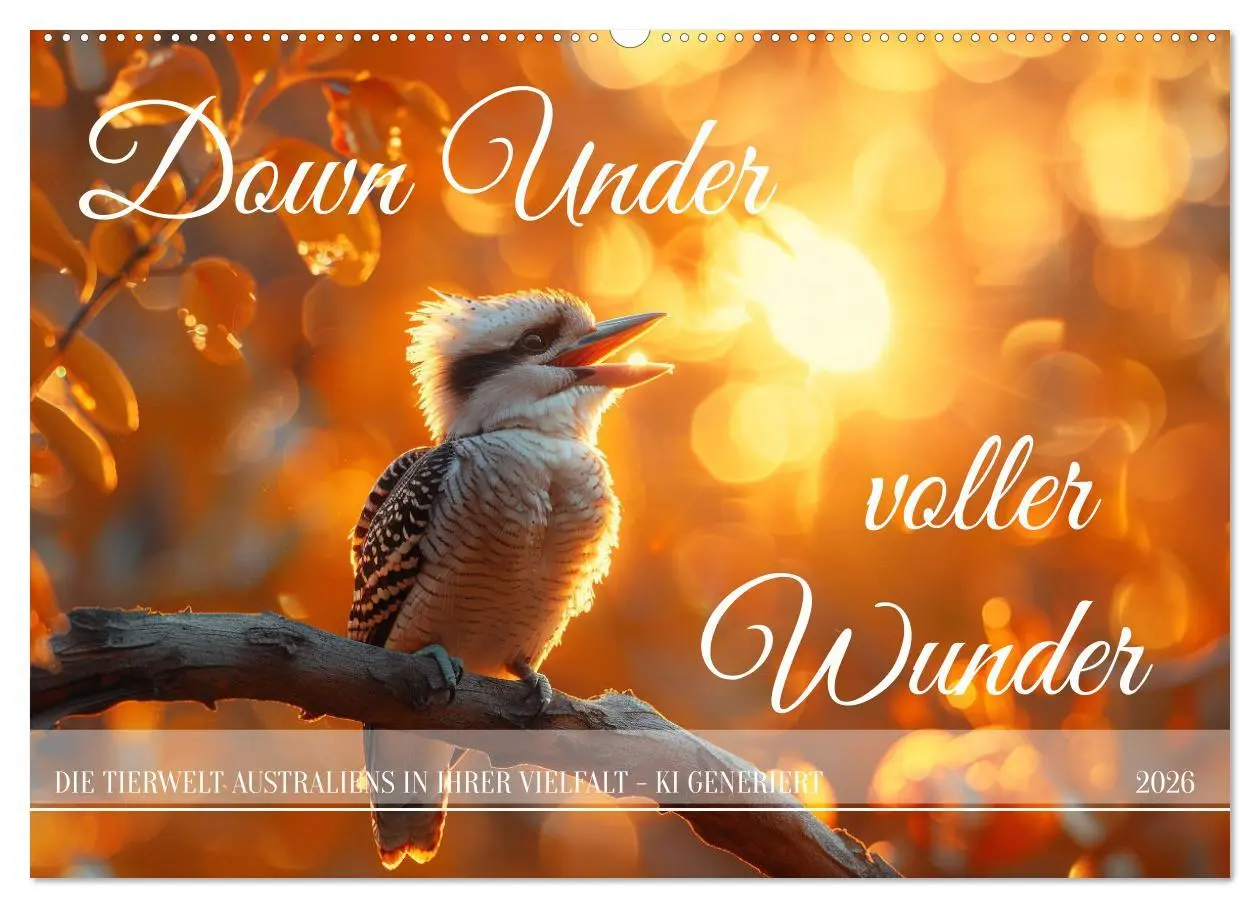 Cover: 9783457437643 | Down Under voller Wunder (Wandkalender 2026 DIN A2 quer), CALVENDO...