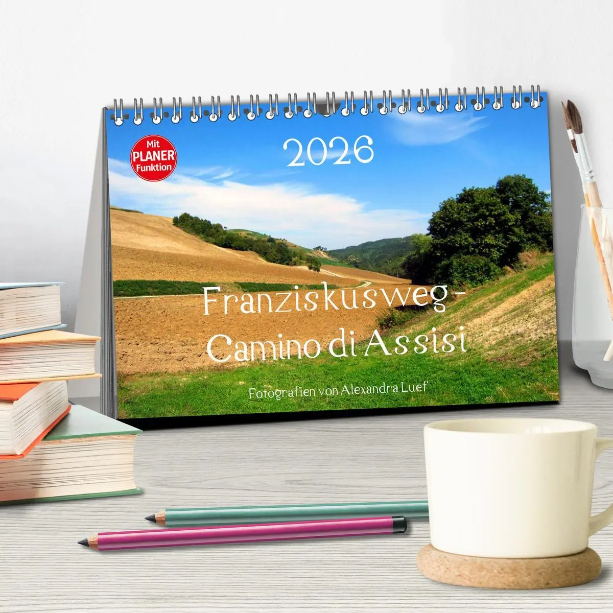 Bild: 9783457987643 | Franziskusweg - Camino di Assisi (Tischkalender 2026 DIN A5 quer),...