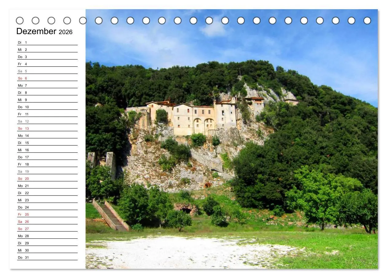 Bild: 9783457987643 | Franziskusweg - Camino di Assisi (Tischkalender 2026 DIN A5 quer),...
