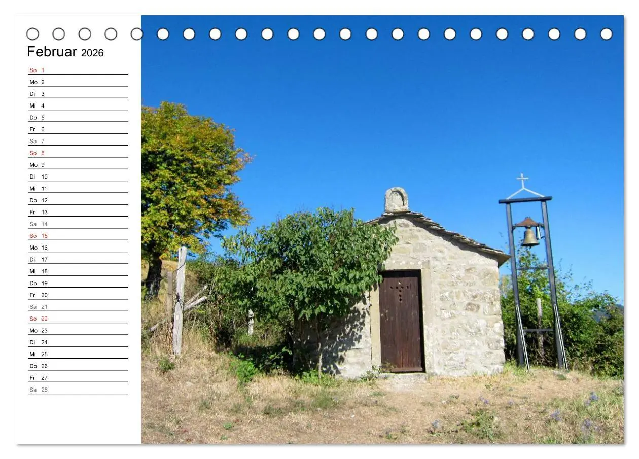 Bild: 9783457987643 | Franziskusweg - Camino di Assisi (Tischkalender 2026 DIN A5 quer),...
