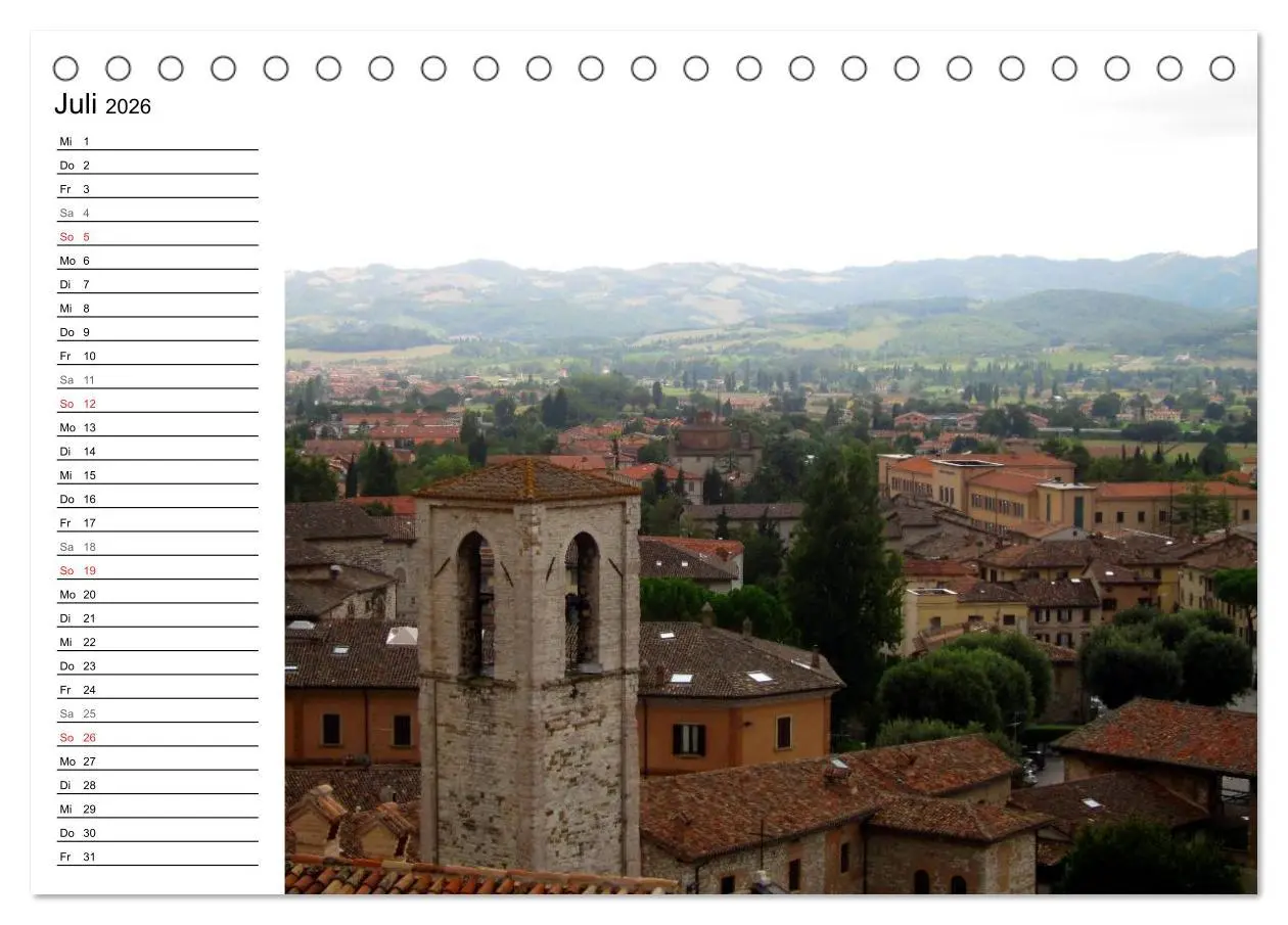 Bild: 9783457987643 | Franziskusweg - Camino di Assisi (Tischkalender 2026 DIN A5 quer),...