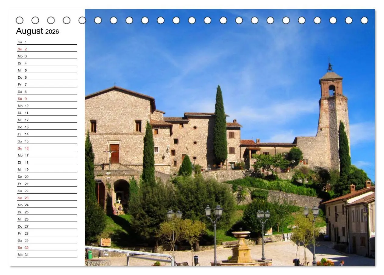 Bild: 9783457987643 | Franziskusweg - Camino di Assisi (Tischkalender 2026 DIN A5 quer),...