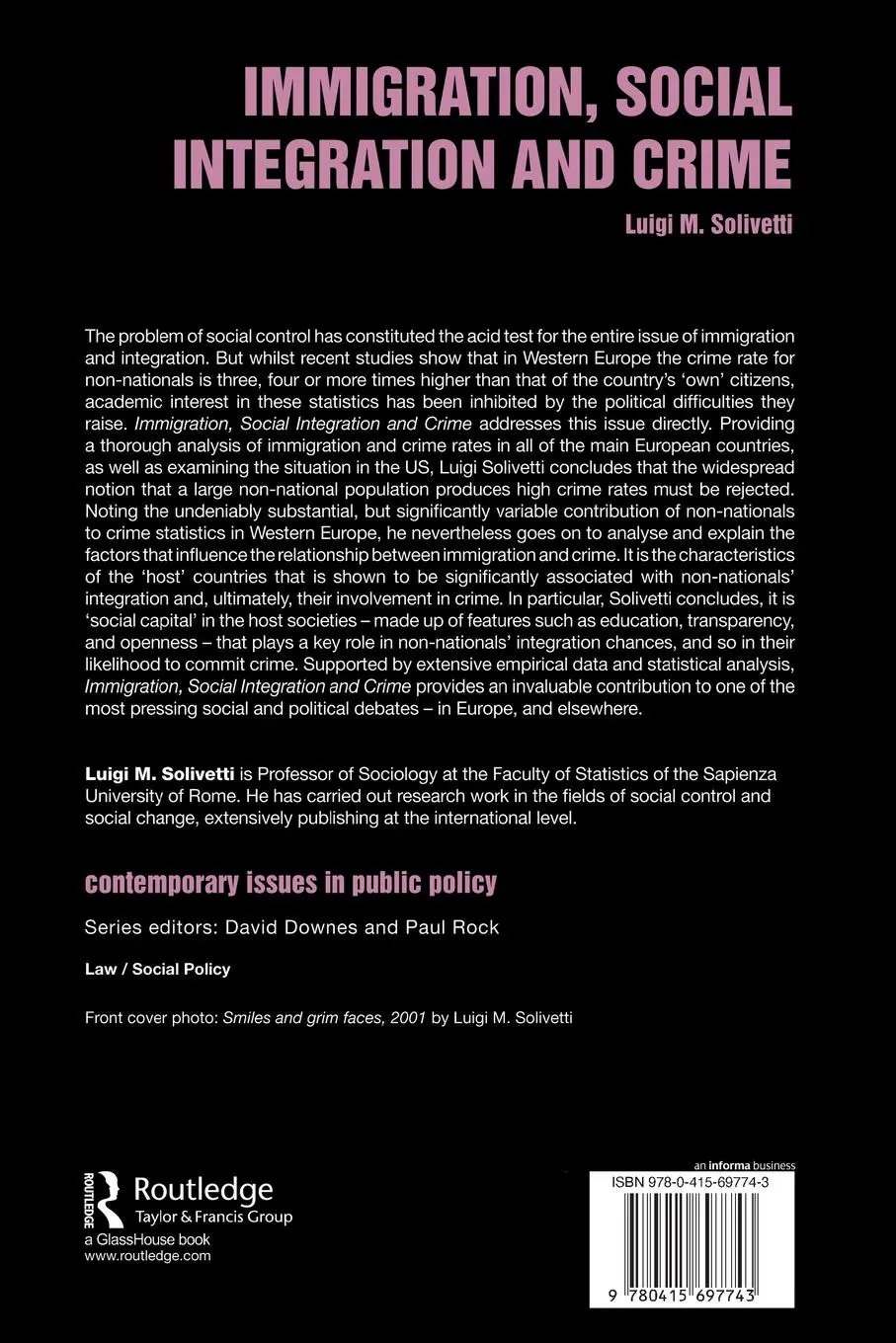 Rückseite: 9780415697743 | Immigration, Social Integration and Crime | A Cross-National Approach