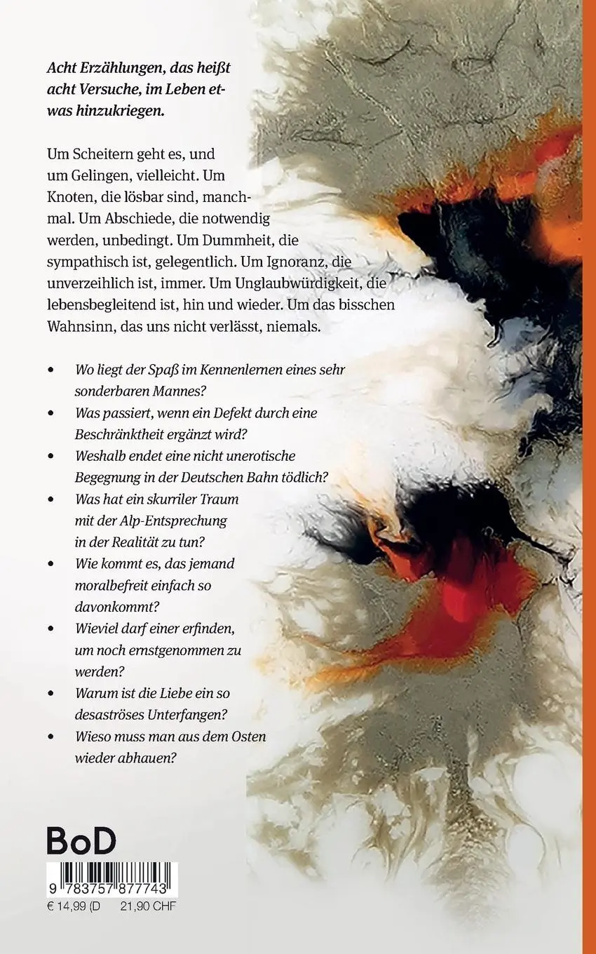Rückseite: 9783757877743 | Der Schmerz ist anderswo | Erzählungen | Ulla Burges | Taschenbuch