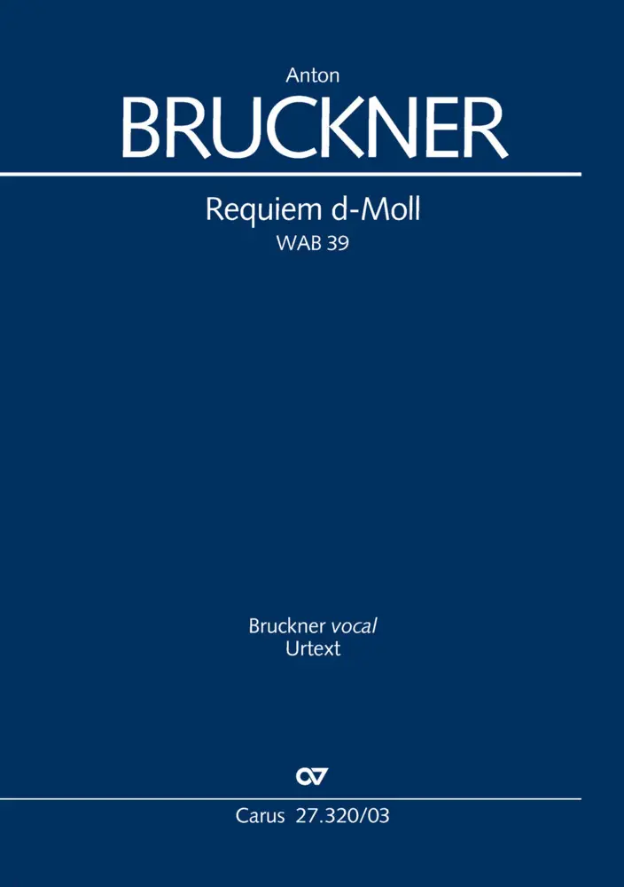 Cover: 9790007187743 | Requiem d-Moll (Klavierauszug) | WAB 39 | Anton Bruckner | Buch | 2025