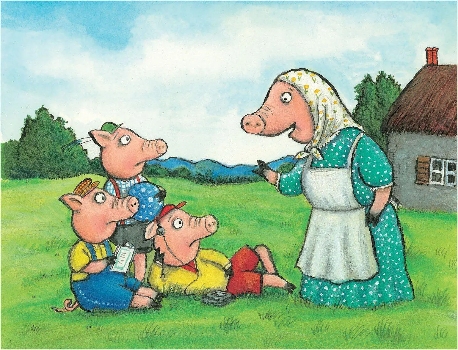 Bild: 9780702307843 | The Three Little Pigs and the Big Bad Wolf | Axel Scheffler | Buch