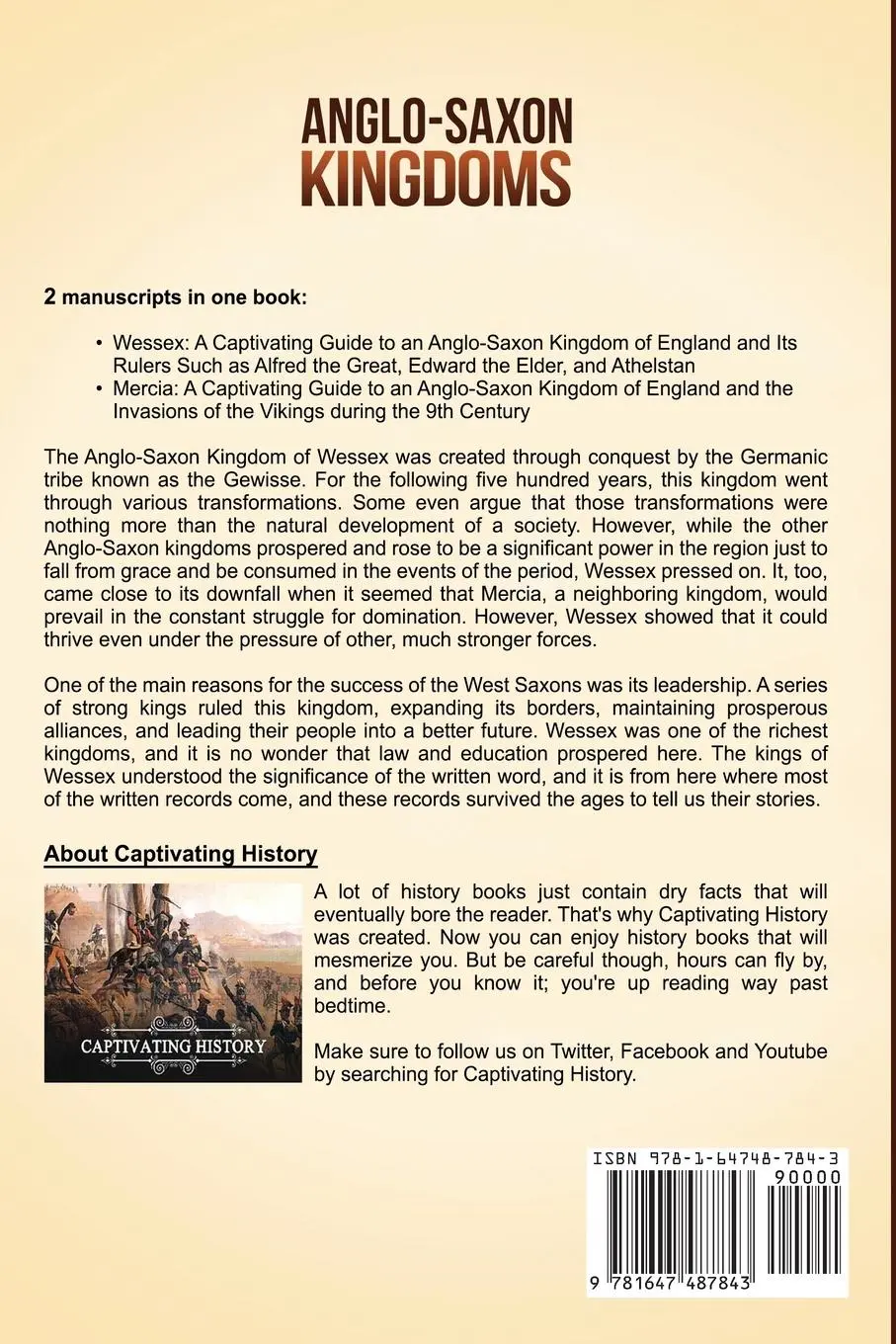 Rückseite: 9781647487843 | Anglo-Saxon Kingdoms | Captivating History | Taschenbuch | Englisch