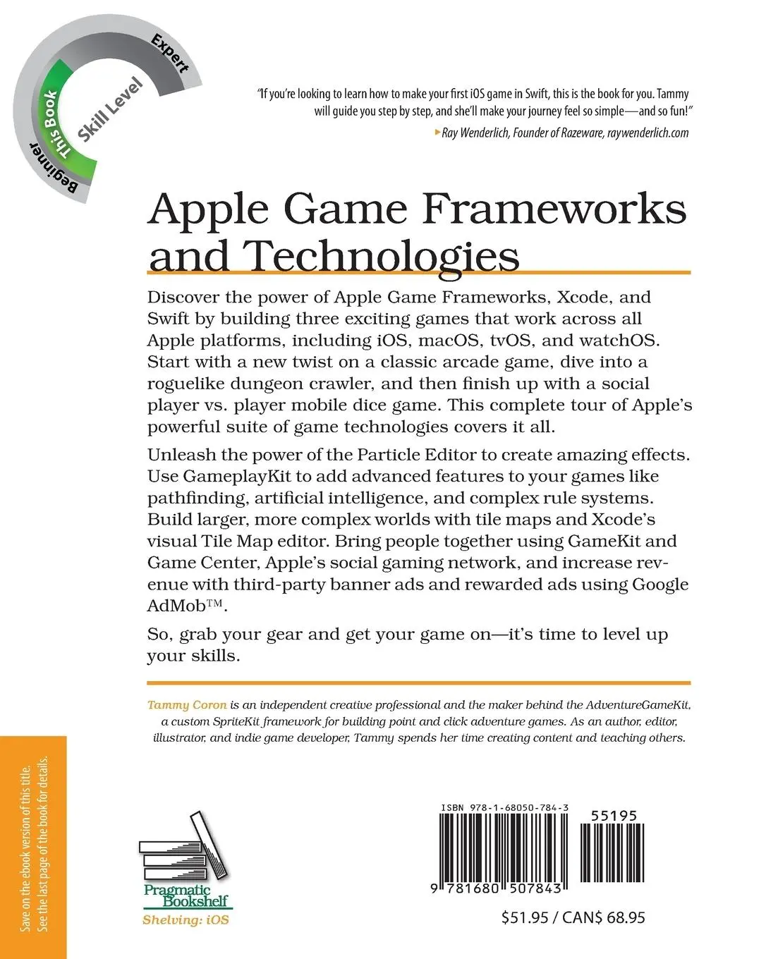 Rückseite: 9781680507843 | Apple Game Frameworks and Technologies | Tammy Coron | Taschenbuch