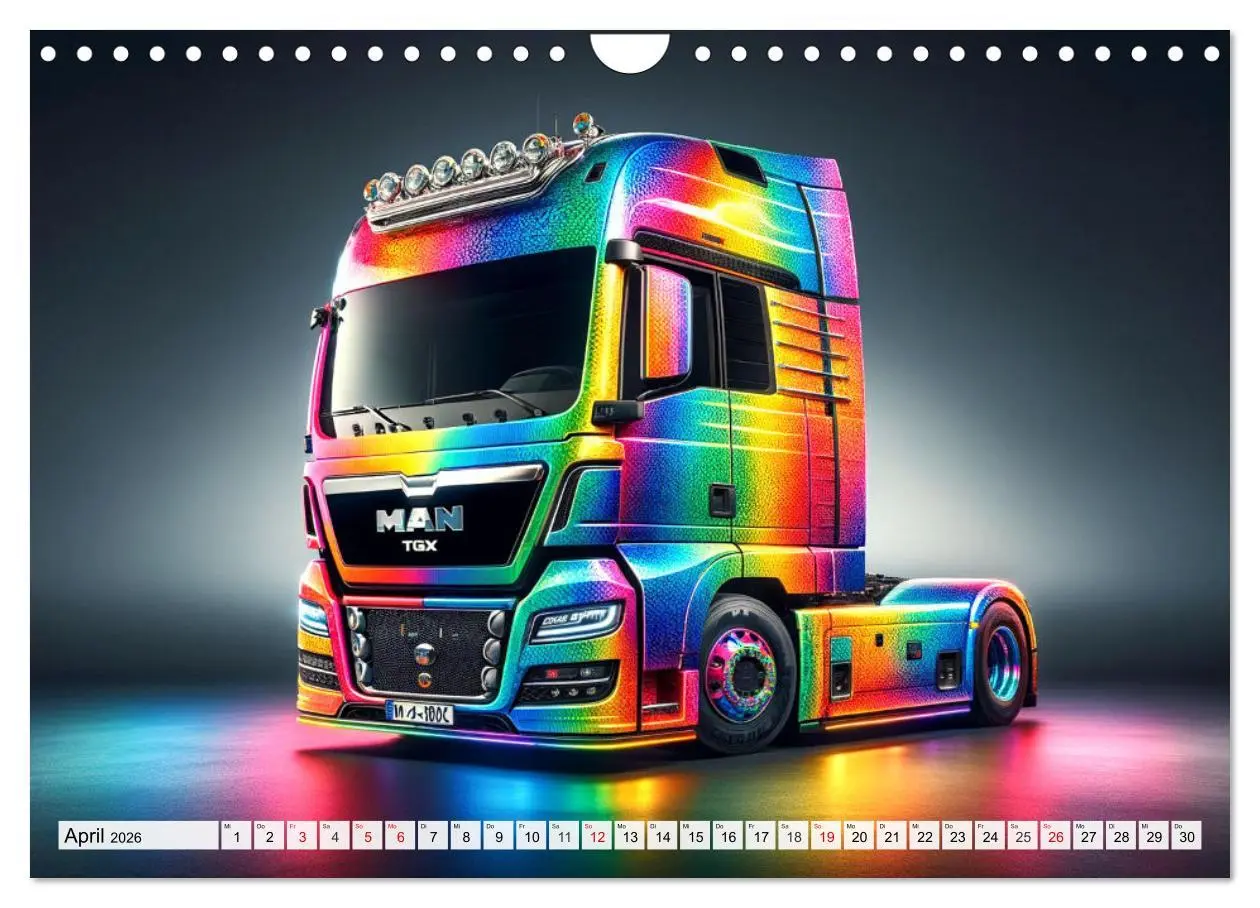 Bild: 9783457347843 | Faszination Truck: KI-Designs von Lack und Leistung (Wandkalender...