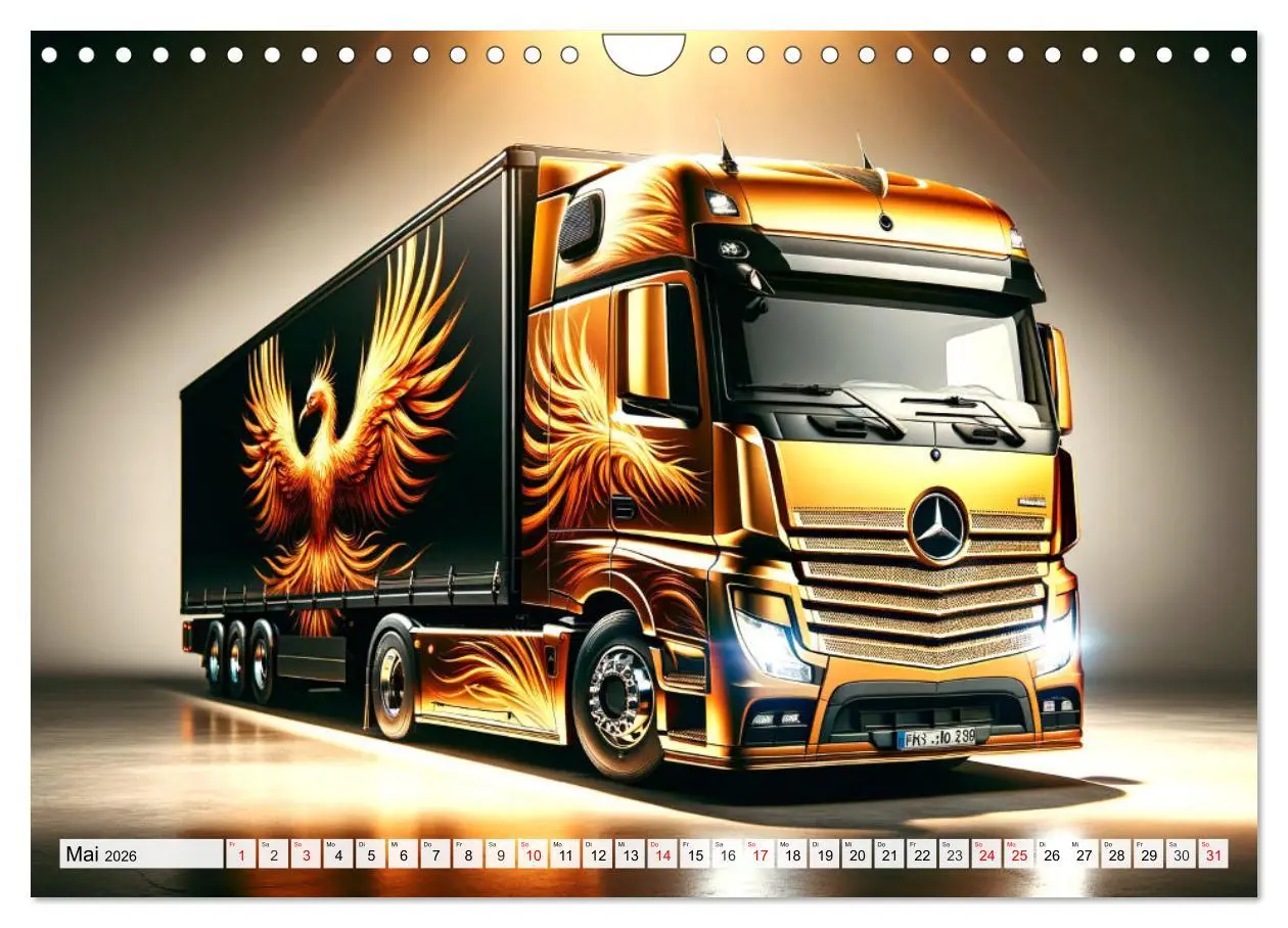 Bild: 9783457347843 | Faszination Truck: KI-Designs von Lack und Leistung (Wandkalender...