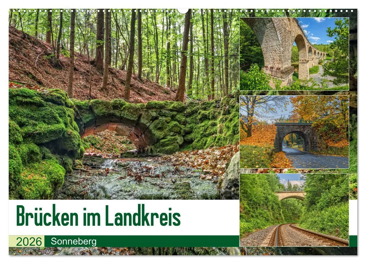 Cover: 9783457897843 | Brücken des Landkreises Sonneberg (Wandkalender 2026 DIN A2 quer),...