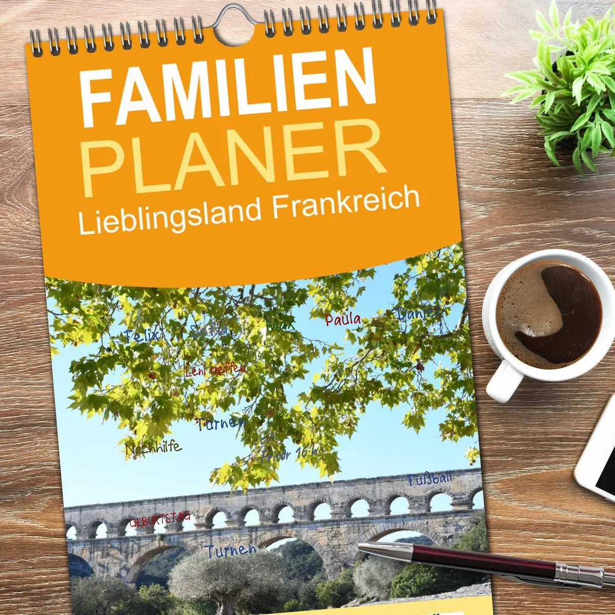 Bild: 9783516507843 | Familienplaner 2026 - Lieblingsland Frankreich mit 5 Spalten...