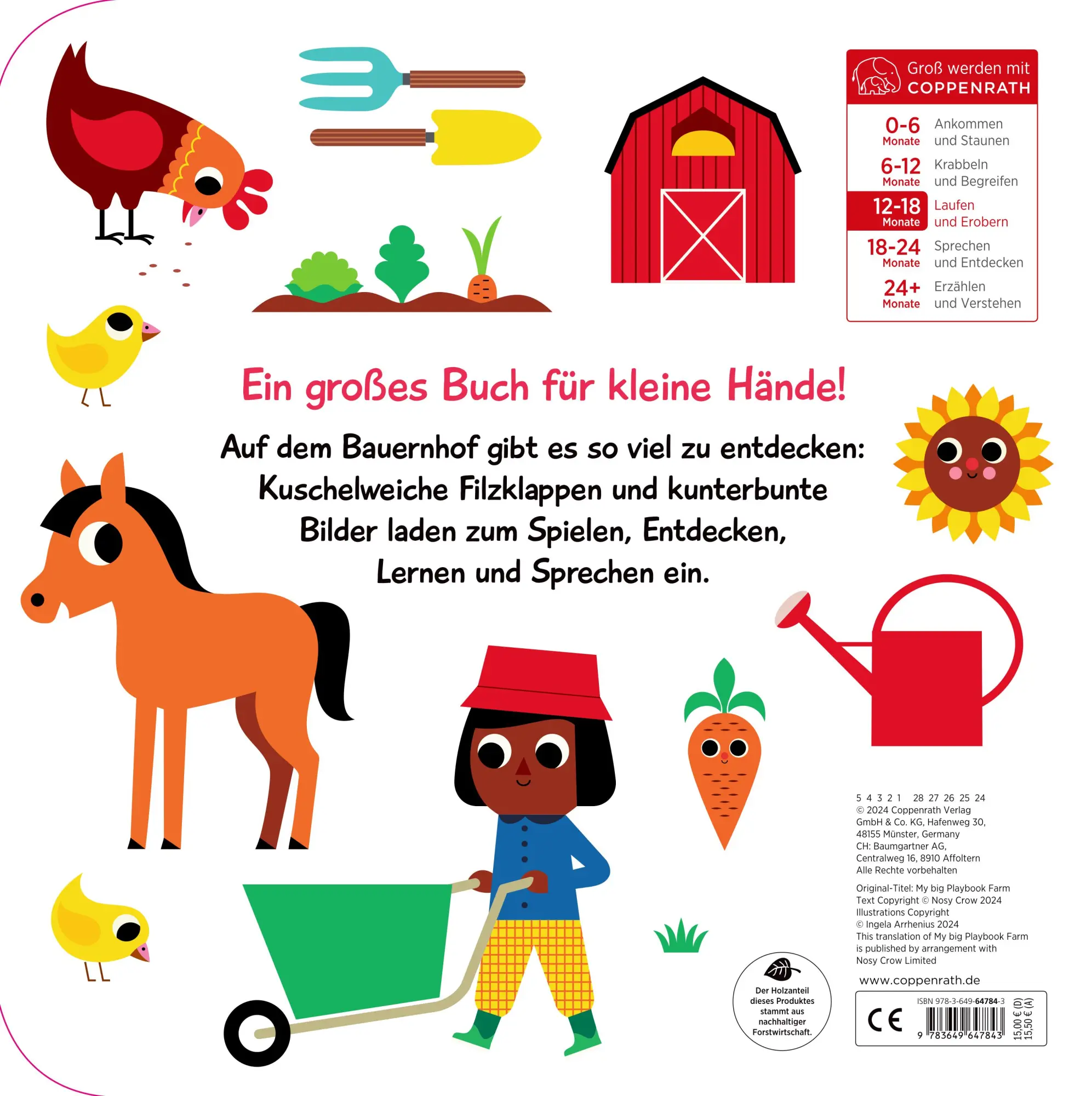 Rückseite: 9783649647843 | Mein großes Spielwörterbuch | Erste Wörter auf dem Bauernhof | Buch