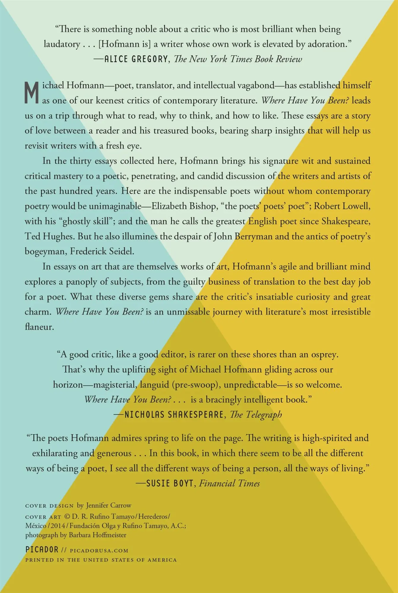 Rückseite: 9781250907943 | Where Have You Been? | Michael Hofmann | Taschenbuch | Englisch | 2023