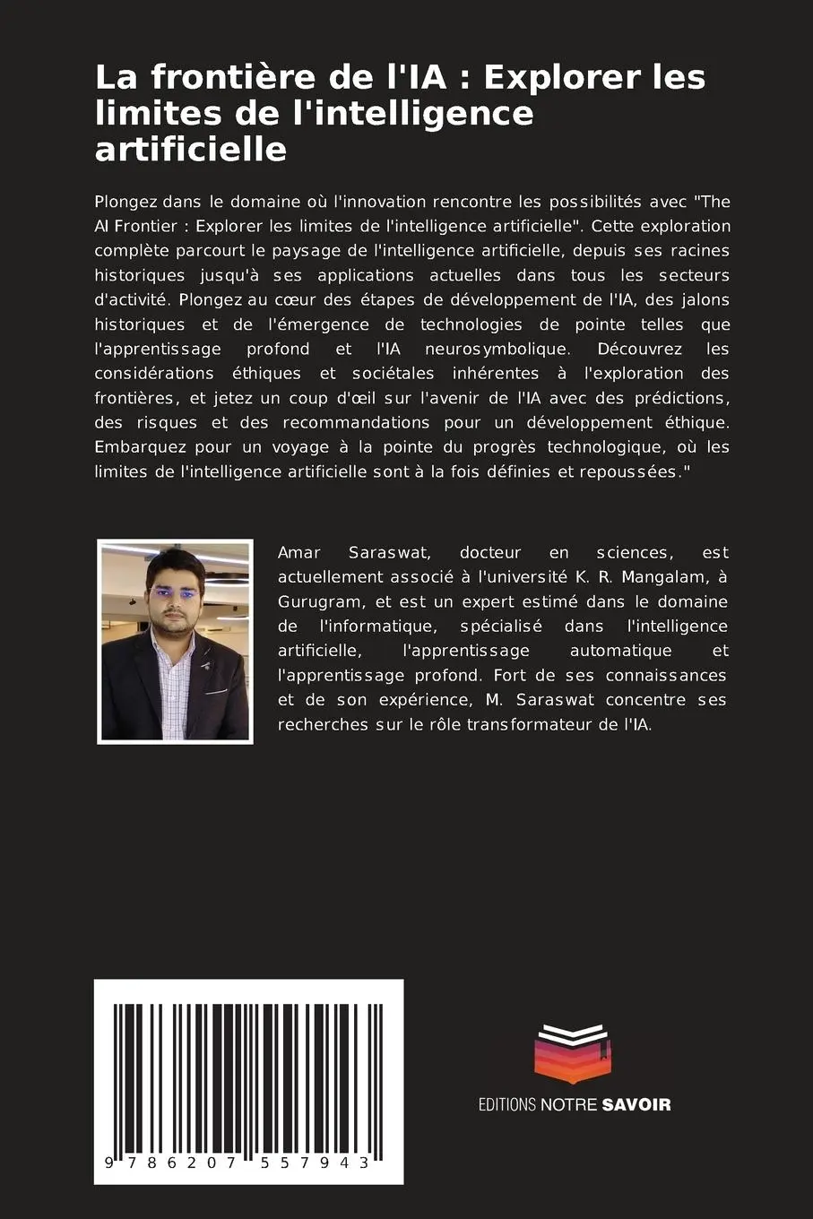 Rückseite: 9786207557943 | La frontière de l'IA : Explorer les limites de l'intelligence...