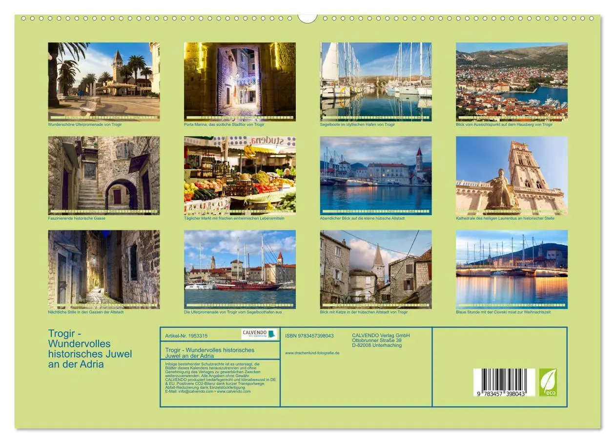 Bild: 9783457398043 | Trogir - Wundervolles historisches Juwel an der Adria (hochwertiger...