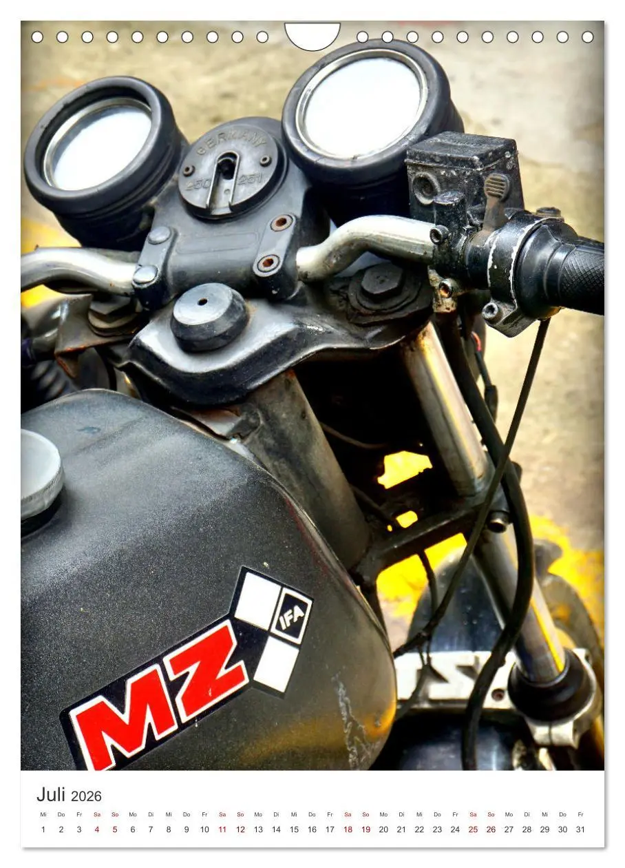 Bild: 9783516248043 | MZ Motorräder - Ein Stück DDR in Kuba (Wandkalender 2026 DIN A4...