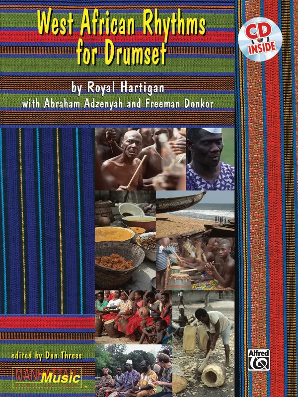 Cover: 29156168143 | West-African Rhythms for Drumset | Royal Hartigan | Buch + CD | 1995
