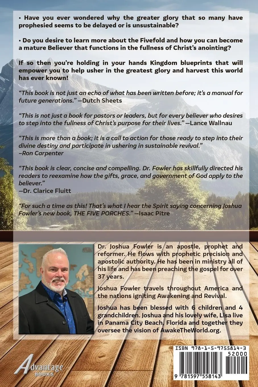 Rückseite: 9781597558143 | The Five Porches | Rediscovering the Fivefold | Joshua Fowler | Buch
