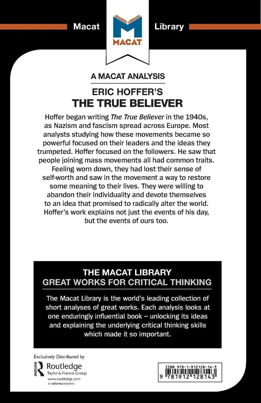 Rückseite: 9781912128143 | An Analysis of Eric Hoffer's The True Believer | Jonah S. Rubin | Buch