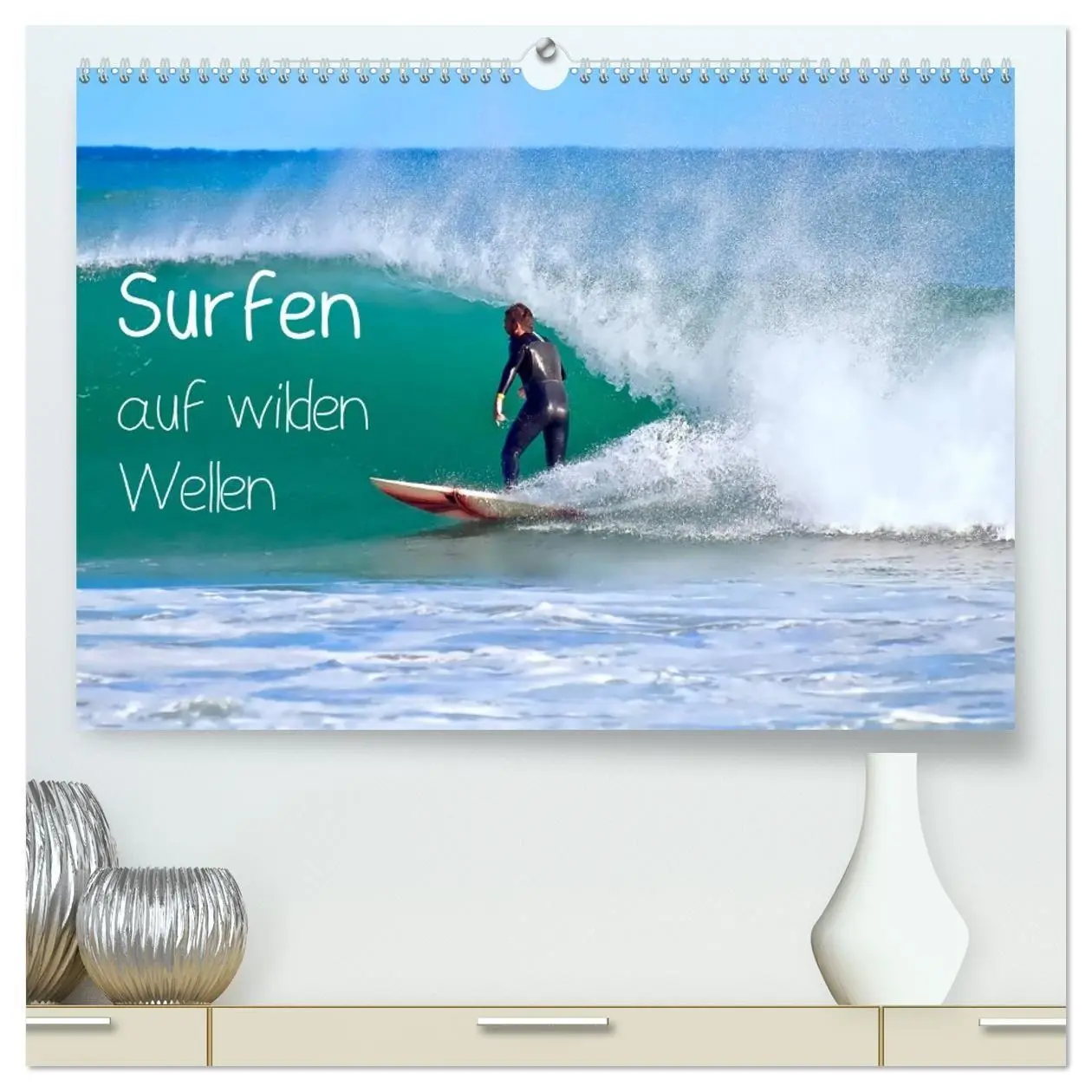 Cover: 9783569568143 | Surfen auf wilden Wellen (hochwertiger Premium Wandkalender 2027...