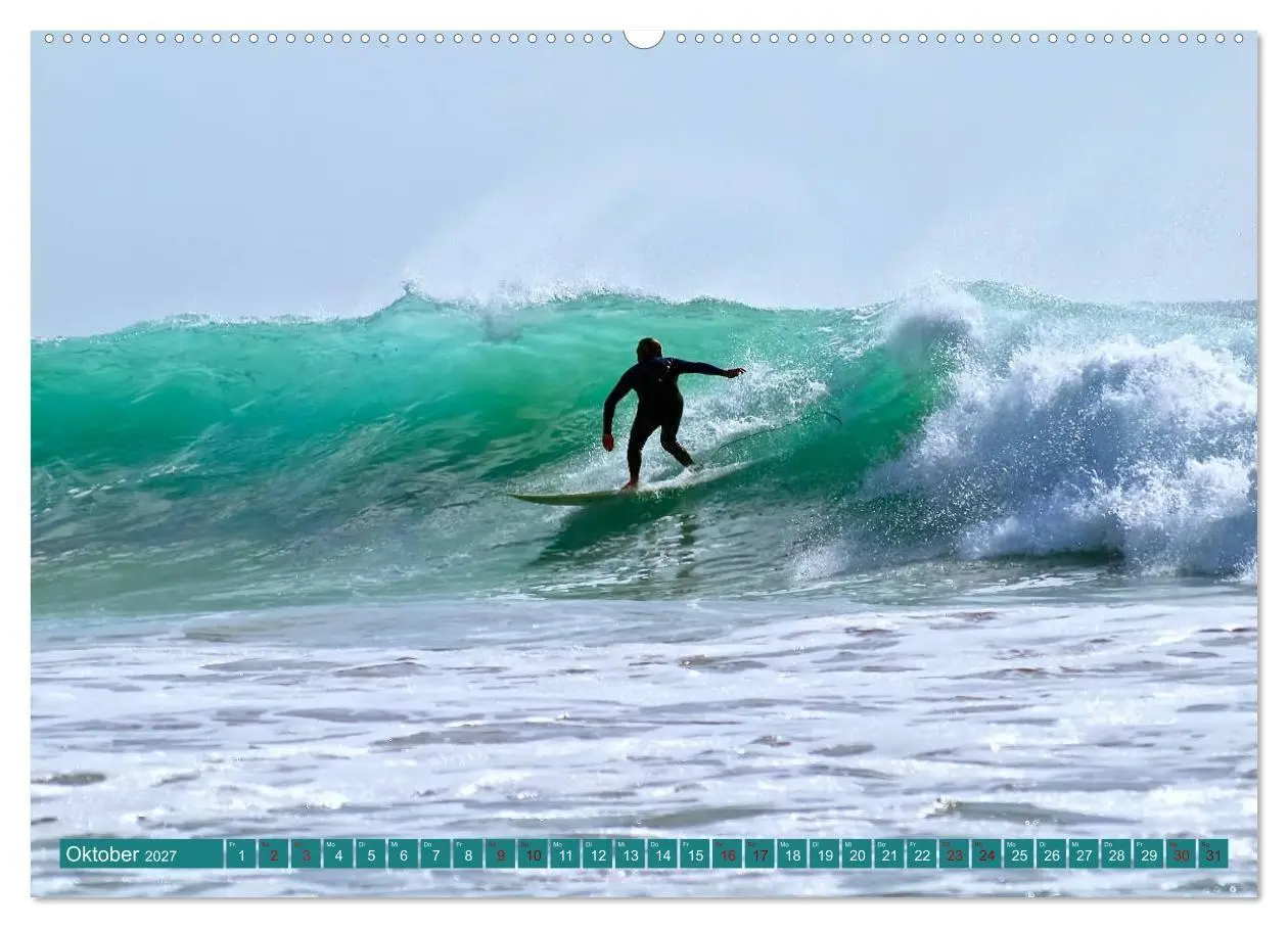 Bild: 9783569568143 | Surfen auf wilden Wellen (hochwertiger Premium Wandkalender 2027...