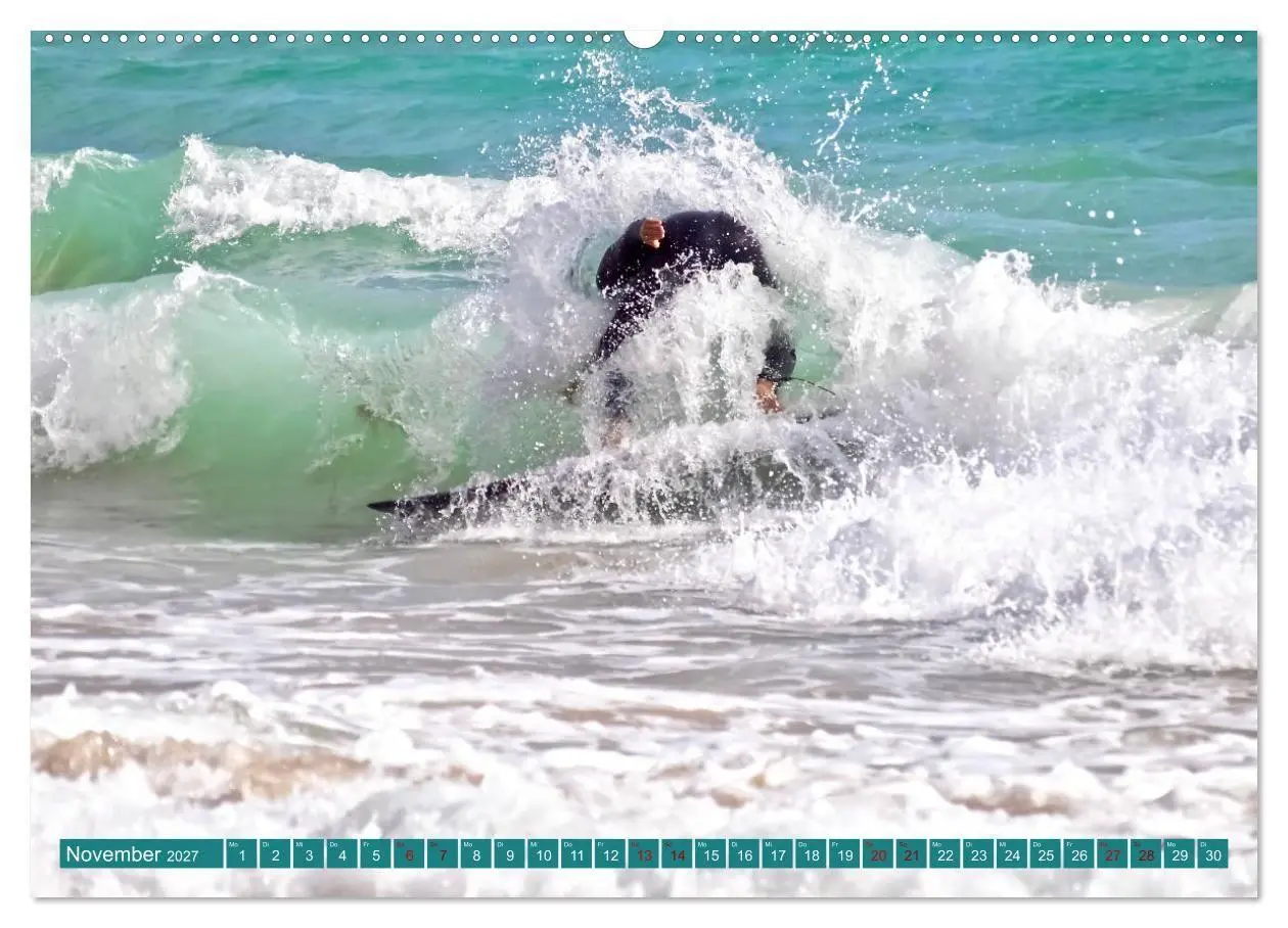 Bild: 9783569568143 | Surfen auf wilden Wellen (hochwertiger Premium Wandkalender 2027...
