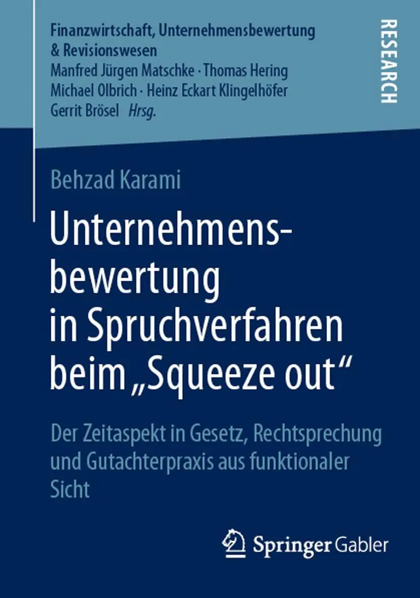 Cover: 9783658048143 | Unternehmensbewertung in Spruchverfahren beim "Squeeze out" | Karami