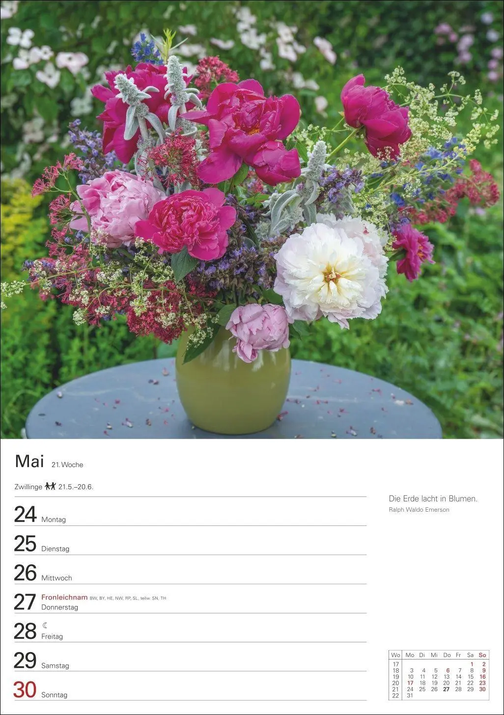 Bild: 9783840038143 | Blumenpracht Wochenplaner 2027 - 53 stimmungsvolle Fotografien | 2027