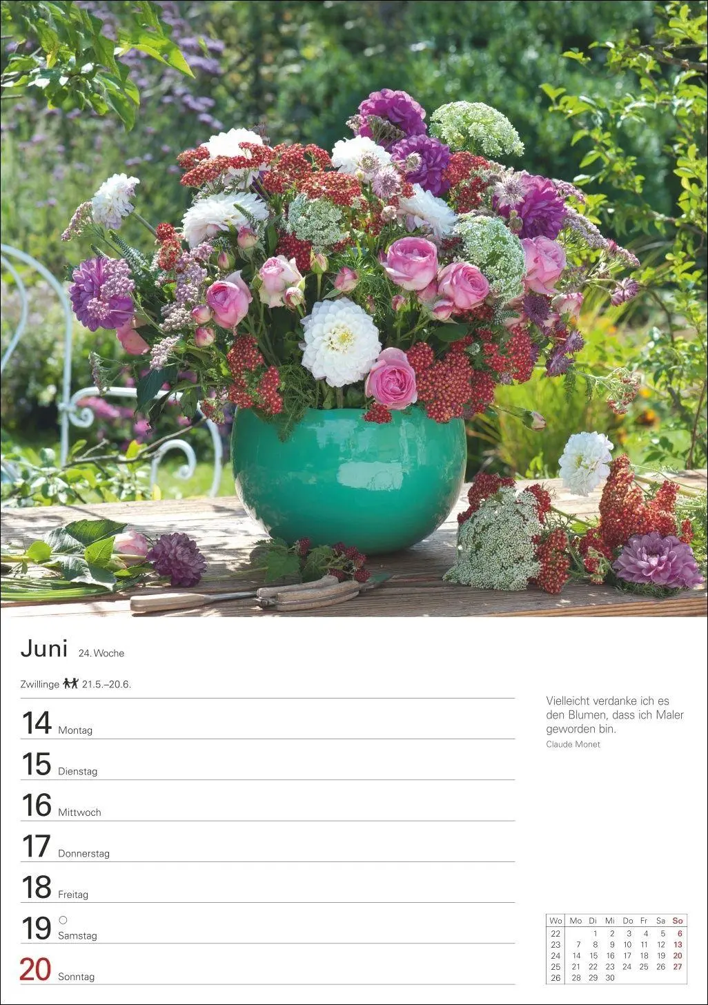 Bild: 9783840038143 | Blumenpracht Wochenplaner 2027 - 53 stimmungsvolle Fotografien | 2027