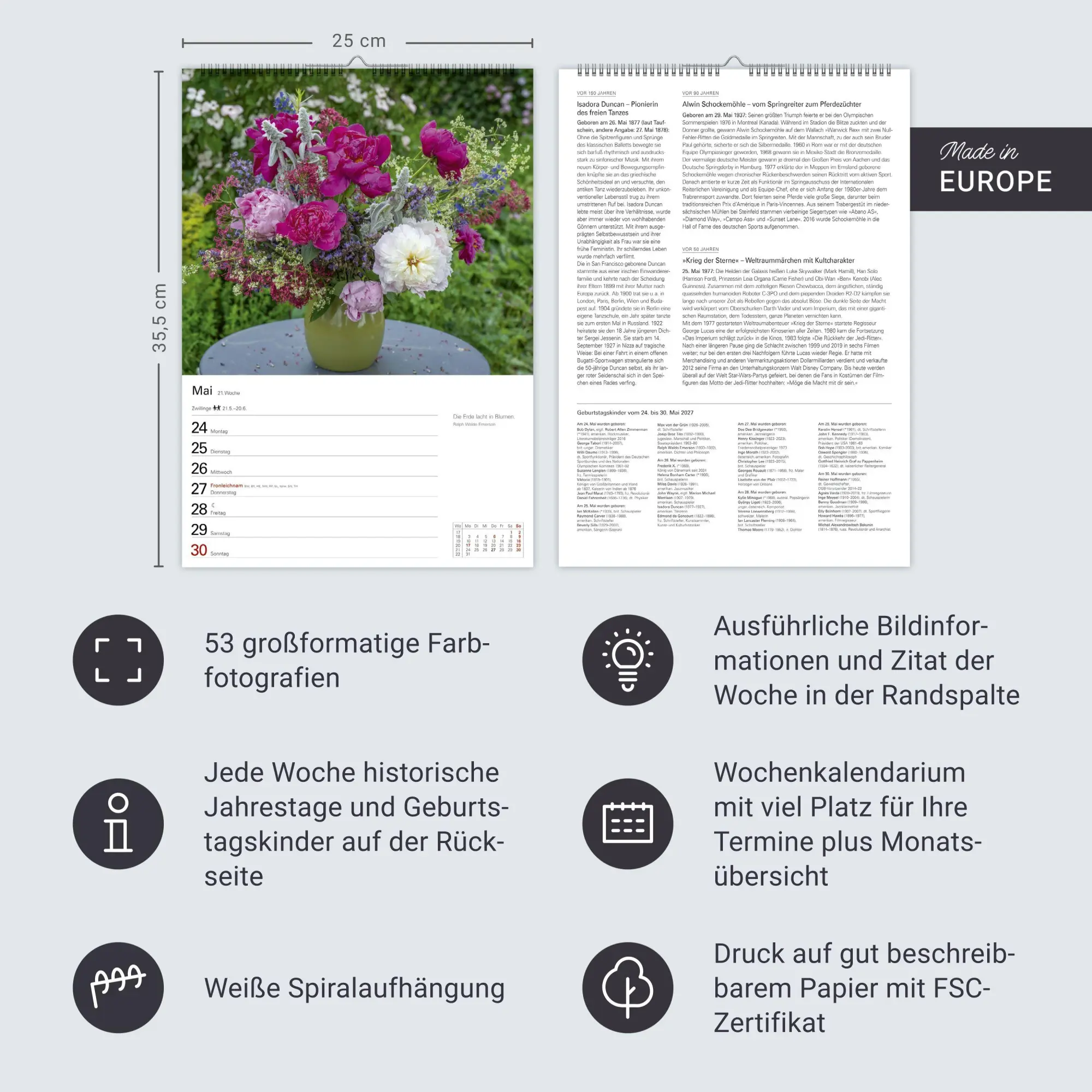Bild: 9783840038143 | Blumenpracht Wochenplaner 2027 - 53 stimmungsvolle Fotografien | 2027